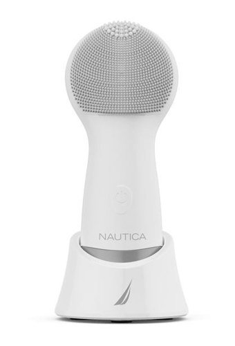 Nautica PC130 Sonic 400 mAH Tüm Ciltler İçin Tek Başlıklı Fırçalı Silikon Şarjlı Titreşimli Yüz Temizleme Cihazı Beyaz