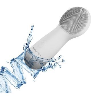 Nautica PC130 Sonic 400 mAH Tüm Ciltler İçin Tek Başlıklı Fırçalı Silikon Şarjlı Titreşimli Yüz Temizleme Cihazı Beyaz