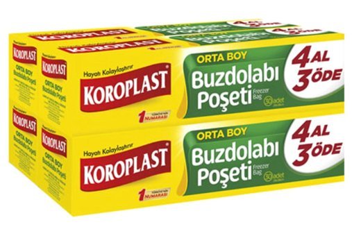 Koroplast Orta Buz Dolabı Poşeti 4x10 Adet