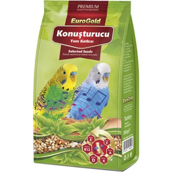 Eurogold Konuşturucu Kabuklu Karışık Vitaminli Yetişkin Kuş Yemi 2x150 gr
