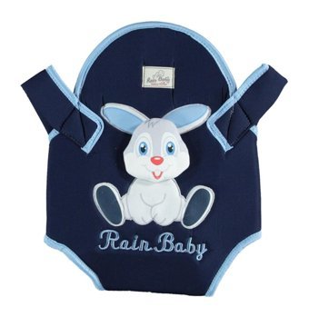 Rain Baby Tavşanlı 12 kg Kapasiteli Oturaklı Yenidoğan Kanguru Mavi
