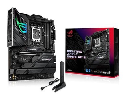 Asus ROG Strix Z790-F Gaming WIFI II Z790 LGA 1700 Soket DDR5 8000 MHz PCIe 4.1 Wi-Fi Overclock ATX Intel Uyumlu Anakart
