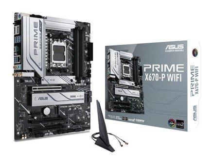 Asus Prime X670-P WIFI X670 AM5 Soket DDR5 6400 MHz PCIe 4.1 Wi-Fi Overclock ATX AMD Uyumlu Anakart