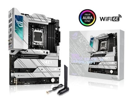 Asus ROG Strix X670E-A Gaming WIFI X670E AM5 Soket DDR5 6400 MHz PCIe 4.1 Wi-Fi Overclock ATX AMD Uyumlu Anakart