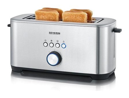 Severin AT 2512 4 Dilim Kırıntı Tepsili 1400 W Gri Ekmek Kızartma Makinesi