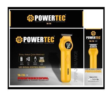 Powertec TR-770 Saç Sakal Sinekkaydı Kuru Tıraş Makinesi