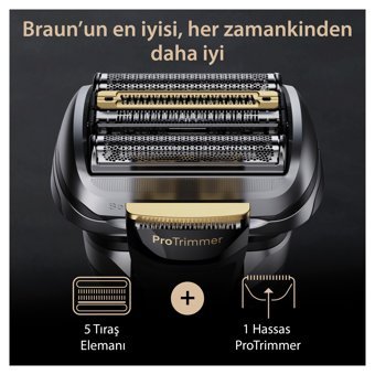 Braun Series 9 Pro+ 9519s Sakal Sinekkaydı Islak Kuru Tıraş Makinesi