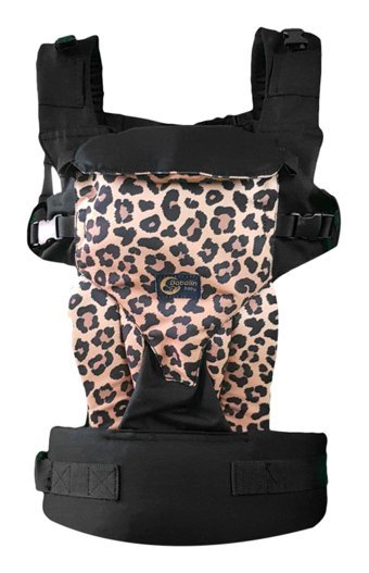 Babalin Baby 360 Dışa Dönük Ergonomik 20 kg Kapasiteli Her Yöne Yenidoğan Leopar Desenli Kanguru Çok Renkli