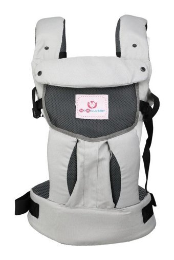 Momella Baby Ergonomik 15 kg Kapasiteli Yenidoğan Kanguru Gri