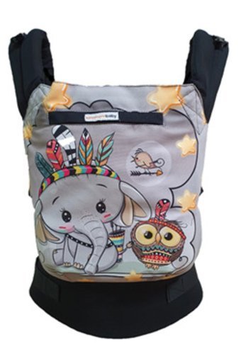 Solomombaby Ergonomik Fil 20 kg Kapasiteli Her Yöne Kanguru Gri
