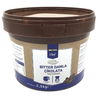 Metro Chef Bitter Damla Çikolata 2.5 kg