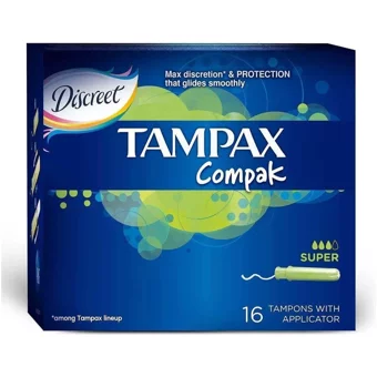 Tampax Compak Süper Tampon 16'lı