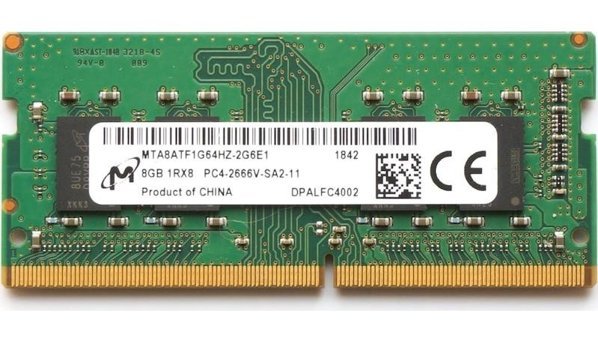 Micron MTA8ATF1G64HZ-2G6E1 8 GB DDR4 1x8 2666 MHz Ram
