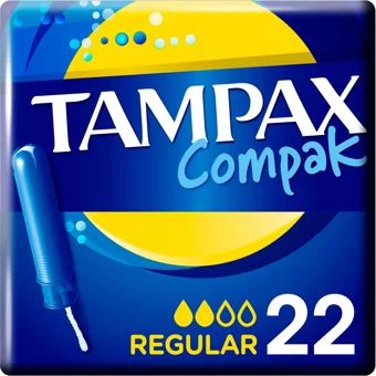 Tampax Compak Aplikatörlü Normal Tampon 22'li