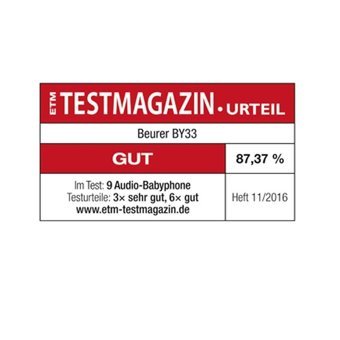 Beurer BY33 Şarjlı Dijital Bebek Telsizi