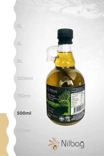 Nilbağ Zeytinyağları Erken Hasat Cam Sızma Zeytinyağı 500 ml
