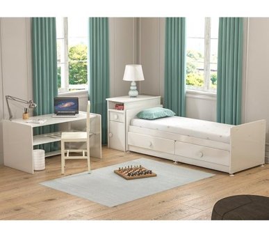 Afilli Bebek R131 Suntalam Dikdörtgen Dolaplı Çekmeceli Sallanan Karyola Beşik Çok Renkli