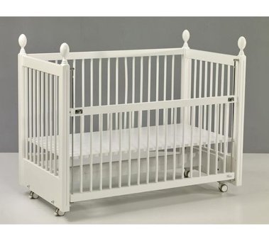Meltem Smart Kral Mdf 15 kg Dikdörtgen Tekerlekli Yataklı Sallanan Anne Yanı Beşik Beyaz