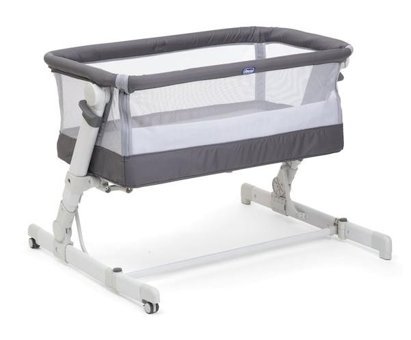 Chicco Pop Up Metal 20 kg Dikdörtgen Tekerlekli Katlanır Sallanan Anne Yanı Beşik Antrasit