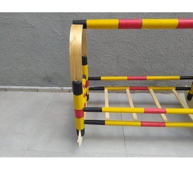 Bengi Mobilya Ahşap Dikdörtgen Sallanan Hamak Beşik Çok Renkli
