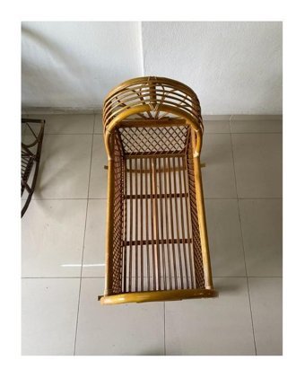 Klas Bambu Bambu 15-36 kg Dikdörtgen Sallanan Portatif Beşik Çok Renkli