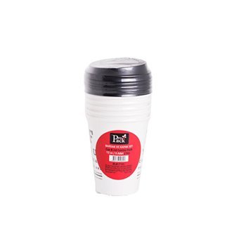 Propack Baskılı Karton Bardak 6'lı Beyaz Siyah