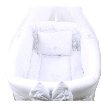 Setay Mdf 15 kg Oval Tekerlekli Yataklı Sallanan Portatif Beşik Naturel