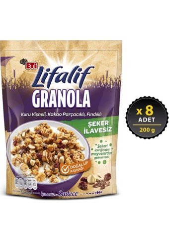 Eti Lifalif Vişneli Kakaolu Fındıklı Granola 8x200 gr