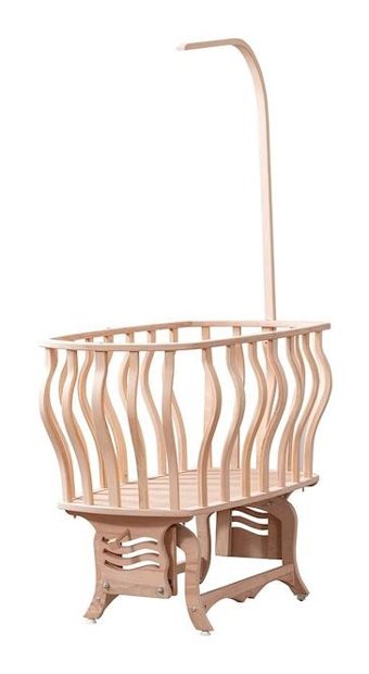 Setay Mdf 15 kg Oval Tekerlekli Yataklı Sallanan Portatif Beşik Krem