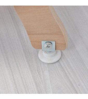 Baby Tech Duux Ahşap 35 kg Oval Yataklı Sallanan Portatif Beşik Gri