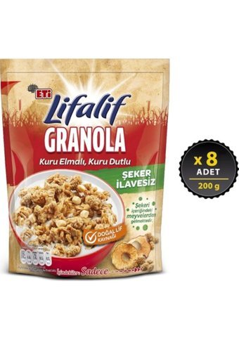 Eti Lifalif Elmalı Dutlu Granola 8x200 gr