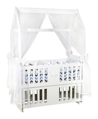 Setay Montessori Mdf 13 kg Dikdörtgen Yataklı Sallanan Anne Yanı Beşik Sarı