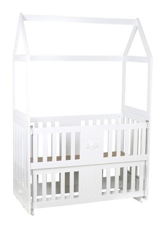 Setay Montessori Mdf 13 kg Dikdörtgen Yataklı Sallanan Anne Yanı Beşik Sarı
