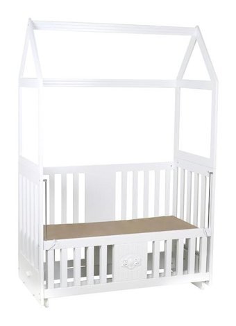 Setay Montessori Mdf 13 kg Dikdörtgen Yataklı Sallanan Anne Yanı Beşik Sarı