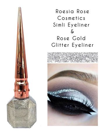 Aily Cosmetics Suya Dayanıklı Glitter Pastel Silver Likit Eyeliner