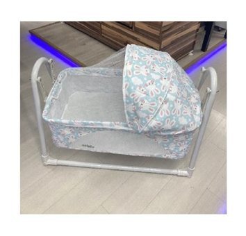Pashababy Metal 18 kg Dikdörtgen Yataklı Sallanan Anne Yanı Beşik Çok Renkli