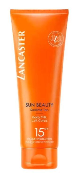 Lancaster Sun Beauty Renksiz 15 Faktör İçin Nemlendiricili Yağ Bazlı Suya Dayanıklı Yüz ve Vücut Güneş Kremi 250 ml