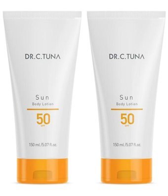 Farmasi Dr C. Tuna Renksiz 50 Faktör Tüm Ciltler İçin Nemlendiricili Yağ Bazlı Suya Dayanıklı Yüz Güneş Kremi 2x150 ml