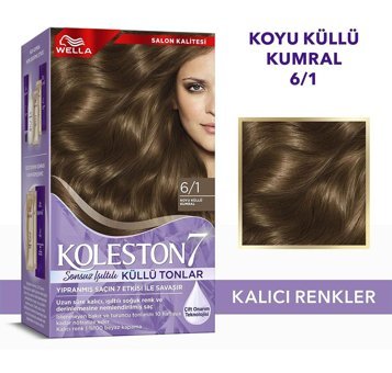 Wella Koleston Supreme 6.1 Koyu Küllü Kumral Organik Krem Saç Boyası 50 ml