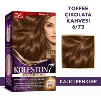 Wella Koleston Supreme 6.73 Çikolata Kahve Organik Krem Saç Boyası 50 ml