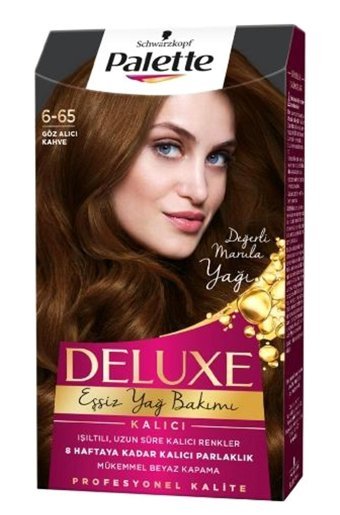 Palette Deluxe 6.65 Göz Alıcı Kahve Amonyaksız Krem Saç Boyası 6x99 ml