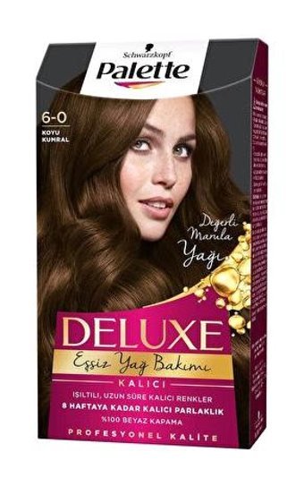 Palette Deluxe 6.0 Koyu Kumral Amonyaksız Krem Saç Boyası 3x99 ml