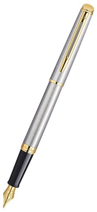 Waterman Hemisphere10 S0920330 Kartuşlu Çelik Doldurulabilir Altın Kaplama M Uç Mavi Dolma Kalem