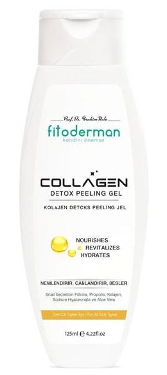 Fitoderman Collagen Detox Siyah Nokta Karşıtı Leke Giderici Sıkılaştırıcı Krem Şişe Yüz Peelingi 125 ml