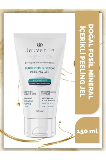 Jeuvenile Fosil Mineral İçerikli Siyah Nokta Karşıtı Leke Giderici Sıkılaştırıcı Jel Tüp Yüz Peelingi 150 ml