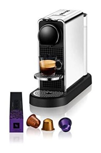 Nespresso C 140 Citiz Platinum 1 lt Kapasteli Taşınabilir Süt Köpürtücülü Espresso Kapsül Kahve Makinesi