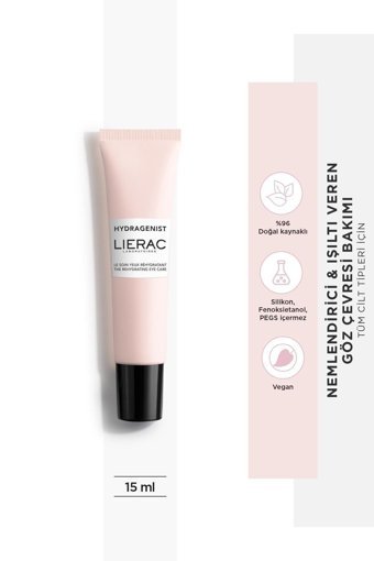 Lierac Hydragenist Rehydrating Tüm Ciltler için Göz Çevresi Krem Tüp 15 ml