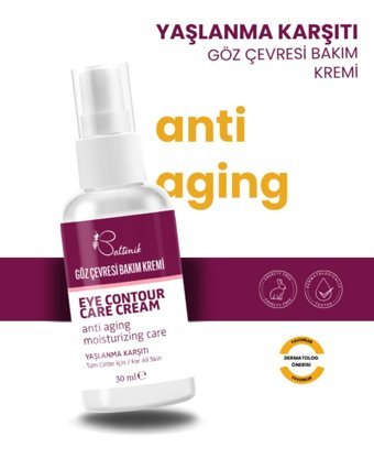 Baltonik Anti Aging Tüm Ciltler için Göz Çevresi Krem Pompalı 30 ml