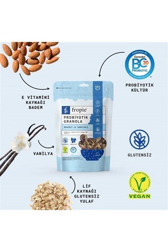 Fropie Glutensiz Bademli Vanilyalı Granola 200 gr