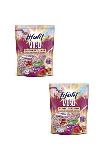Eti Lifalif Kırmızı Meyveli Bademli Müsli 2x250 gr